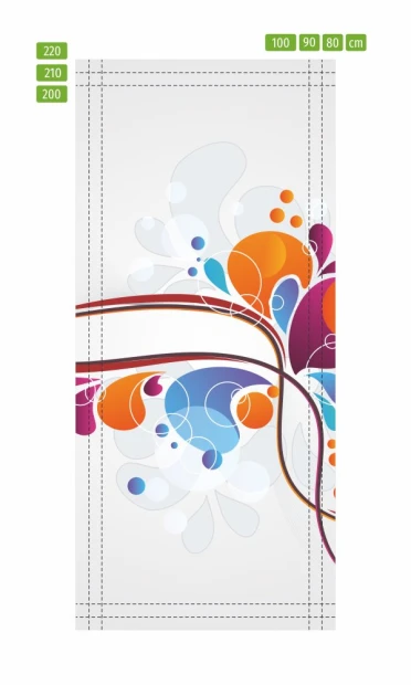 Abstract wallpaper in vibrant colors, perfect for a modern living room or stylish bedroom.