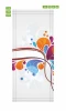 Abstract wallpaper in vibrant colors, perfect for a modern living room or stylish bedroom.