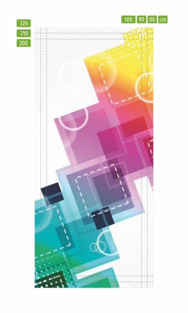 Abstract wallpaper in vibrant colors, perfect for modern interiors, adding energy to your space.