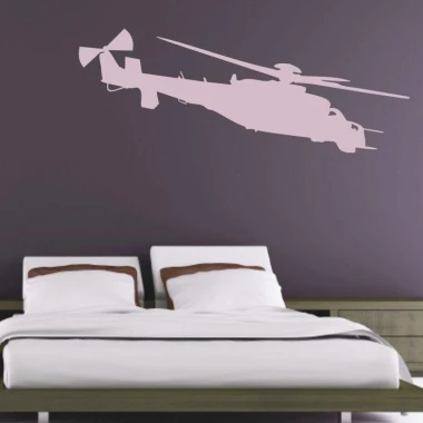 Stylish helicopter painting template in pastel pink, perfect for a young aviation enthusiast\'s room.
