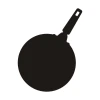 Chalk sticker 048 frying pan - Graphic design featuring a black round frying pan with a handle.