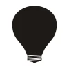 Chalk sticker 060 light bulb - Graphic design with clear lines and a simple outline in the shape of a bulb.
