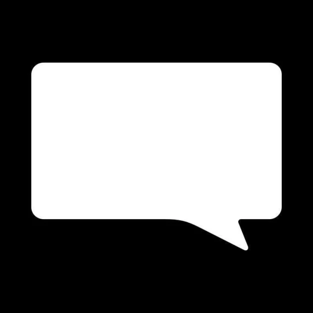 Dry-erase board 048 speech bubble - Graphic design resembling a comic speech bubble with rounded corners.