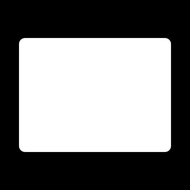 Dry-erase board 065 with rounded corners - Simple rectangular design with rounded edges.
