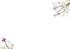 Dry-erase board 01X 042 branch - Graphic design featuring floral branches in shades of purple.