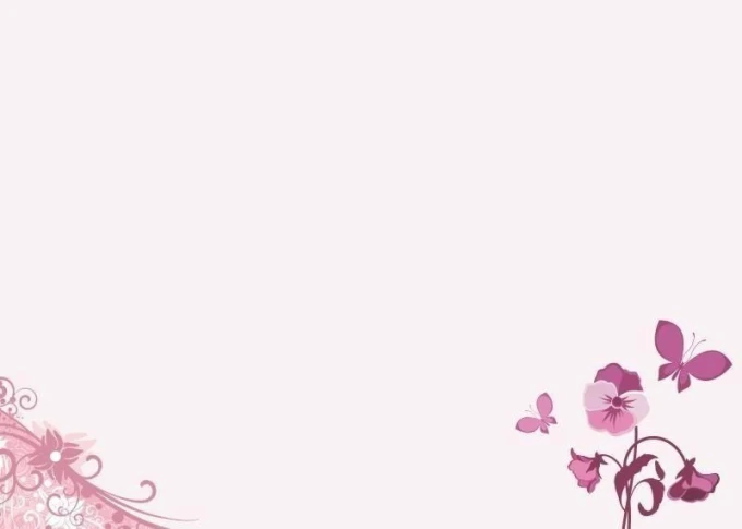 Dry-erase board 01X 047 with floral and butterfly design. Pink flowers and butterflies on a light background.