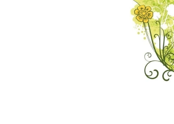 Dry-erase board 01X 051 floral design featuring a yellow flower with green leaves.