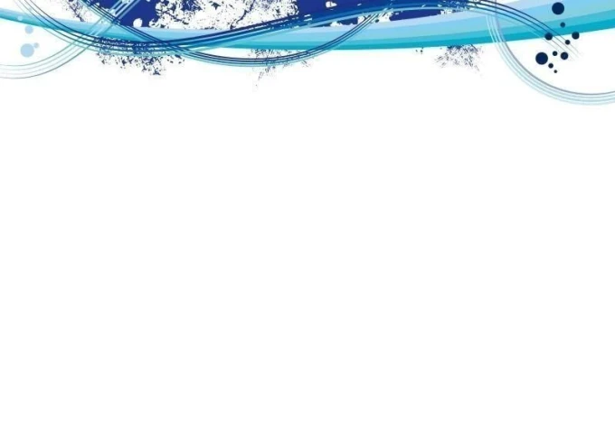 Decorative dry-erase board 01X 055 - Blue waves and splashes on a white background.
