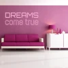Painting template 02X 19 dreams come true 1736 - Living room setup. Purple wall, white sofa.