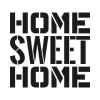 Sticker 03X 03 home sweet home 1710 - Graphic design. Large black letters forming the phrase HOME SWEET HOME.