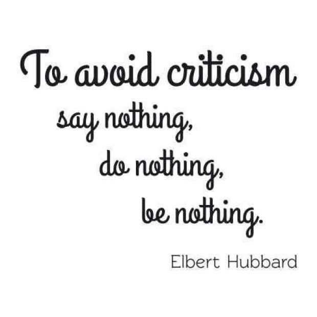 Sticker 03X 20 quote: to avoid criticism 1748 - Graphic design. Text in various font styles on a white background.