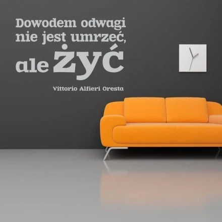 03X 23 Quotation: Dowodem Odwagi Jest 1747 Sticker