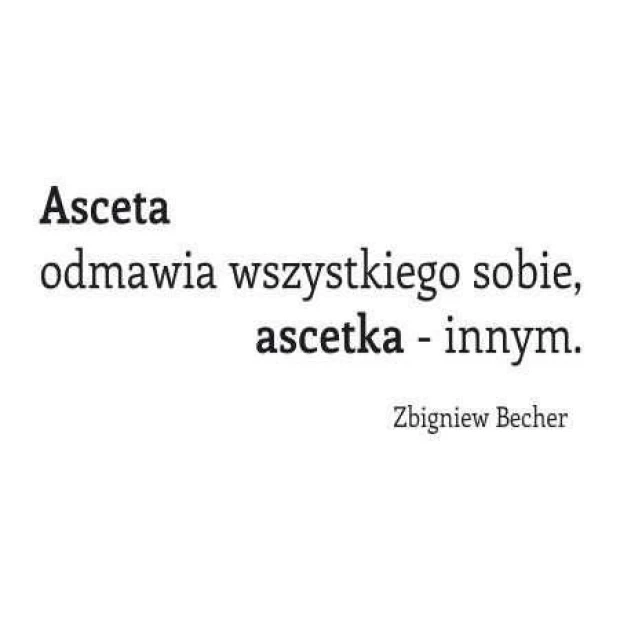 Sticker 03X 24 quote: ascetic denies everything to himself 1759 - Graphic design. Text in two lines, simple font.
