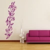 Sticker 03X 05 flowers 1774 - Living room arrangement. Light-colored walls, purple furniture.