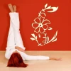 Sticker 03X 15 flower 1797 - Room arrangement. Red walls, light floor, person in white clothing.