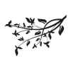 Sticker 03X 23 branch 1816 - Graphic design. Black branches with leaves in various shapes.
