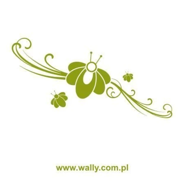Floral painting template 1196 - Graphic design featuring flowers and spirals with intricate details.