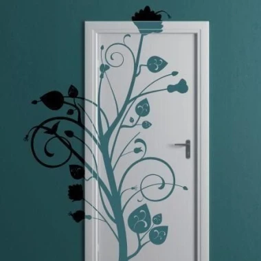 Elegant teal tree wall art, perfect for modern interiors, adding character and style.