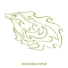 Eagle painting stencil 1202 - Graphic design featuring a stylized eagle with wavy lines and dynamic shapes.