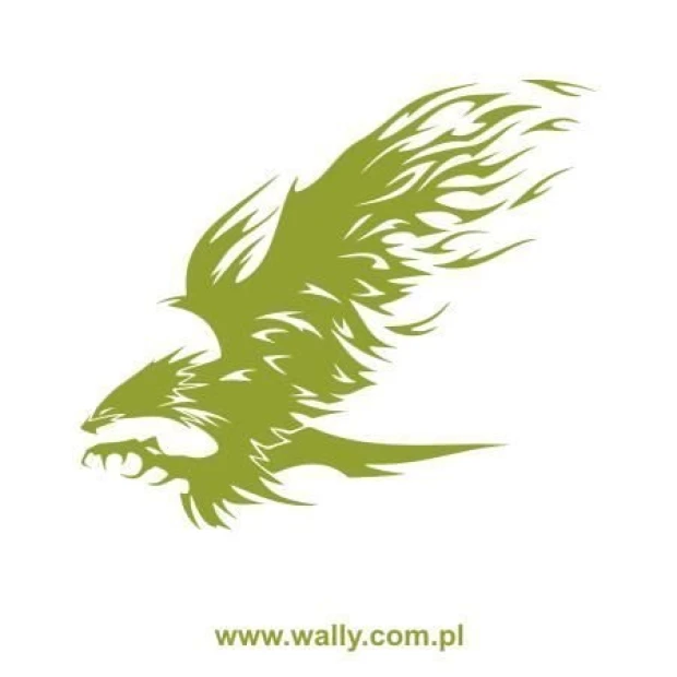 Eagle painting template 1205 - Features a silhouette of an eagle with dynamic, flowing lines.