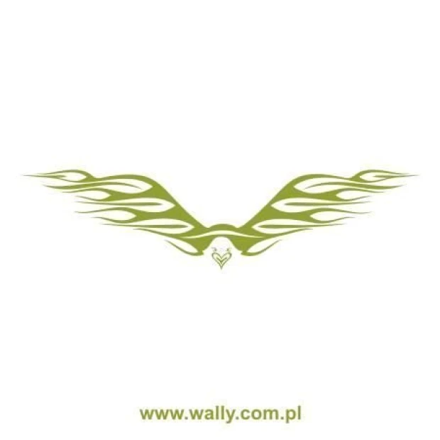 Eagle painting stencil 1210 - Graphic design featuring an eagle shape with dynamic, wavy lines.