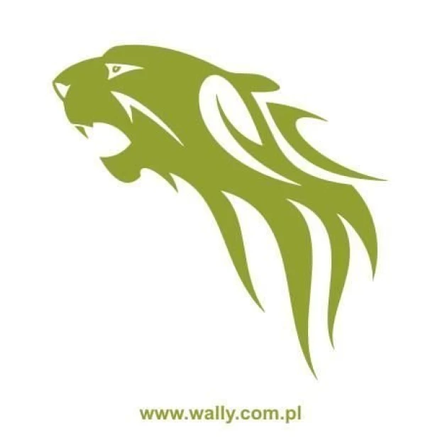 Puma 1213 painting template - Graphic design featuring a lion silhouette with dynamic lines and shapes.