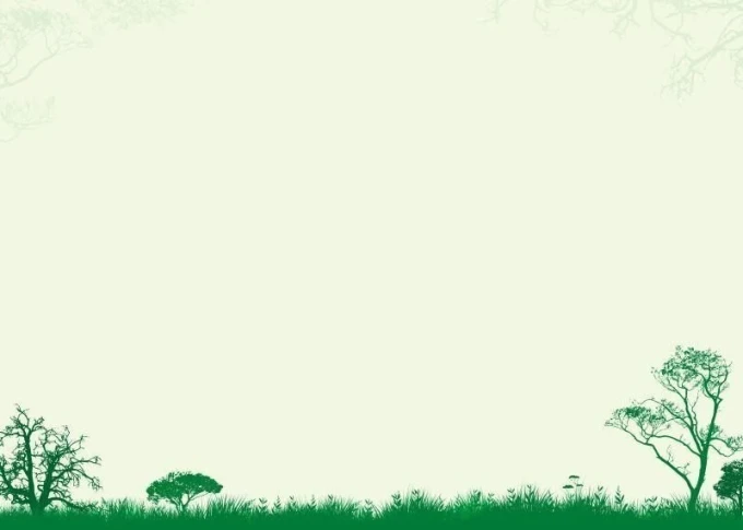 Dry-erase board 006 - Graphic design featuring green trees and grass on a light background.