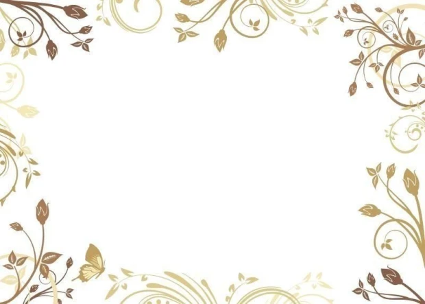 Dry-erase board 014 - Graphic design with a plant motif in shades of brown and beige.
