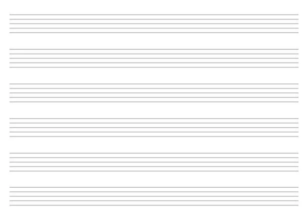EDU five-line whiteboard 001 - Simple design with five equal lines on a white background.