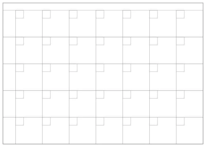 Dry-erase board lean planner 003 - Graphic design with evenly spaced rectangular grid.