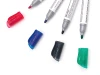 Toma T266 dry-erase marker set - graphic design. Markers in red, blue, and black colors.