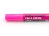Toma TO-292 chalk marker in various colors - Pink with a rounded tip and graphic design.