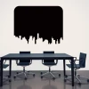 Chalk sticker 053 city - Office setup with light walls, dark table, and chairs.