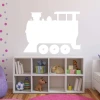 Dry-erase board 058 train - Decorated in a children\'s room with light-colored walls and colorful dots.