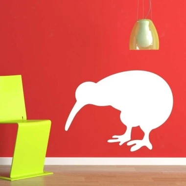 Dry-erase board 028 kiwi - Room setup with red walls, green chair, and pendant lamp.