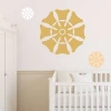Sticker 03X 16 abstraction 1830 - Decor for a child\'s room. Light-colored walls, Scandinavian-style furniture.