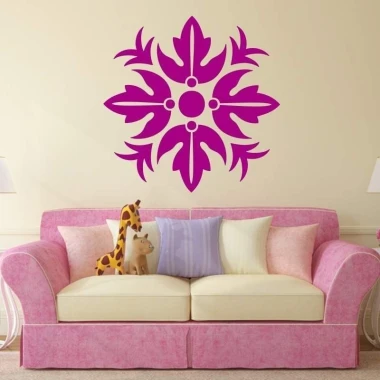 Painting template 02X 23 abstraction 1827 - Living room arrangement with light walls, pink sofa, and cushions.