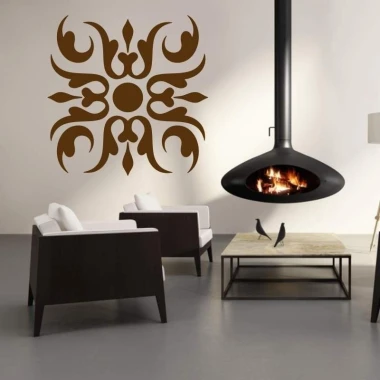 Painting template 02X 23 abstract 1831 - Living room arrangement. Light walls with modern furniture.