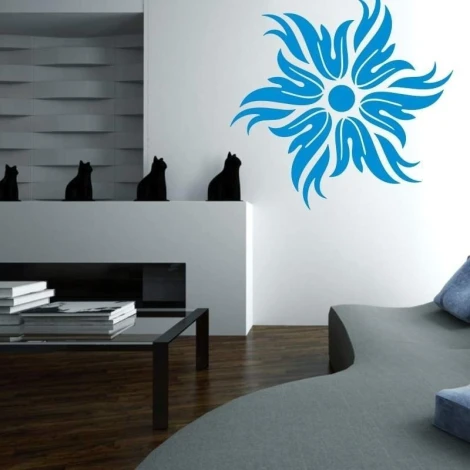 Painting template 02X 23 abstraction 1835 - Living room arrangement with light walls and modern furniture in shades.