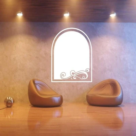 Dry-erase board 002 ornament - Styled in a modern living room with gray-beige walls and wooden flooring.