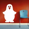 Dry-erase board 001 penguin - Styled in a room with red walls and a blue chair.