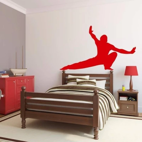 Painting template 02X 16 pieces, 1859 - Bedroom decor. Gray walls, brown furniture.