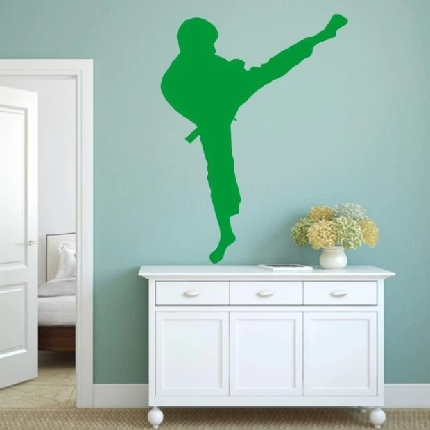 Painting template 02X 21 karate 1862 - Room arrangement with light walls and modern furniture.