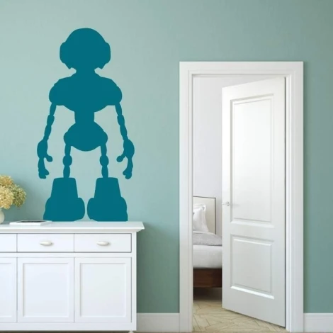 Painting template 02X 24 robot 1844 - Bedroom arrangement with light-colored walls and minimalist furniture.