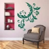 Floral sticker 03X 08 - Living room decor with light-colored walls and classic style furniture.