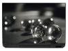Laptop sticker P166 - Graphic design featuring spherical objects in shades of gray.