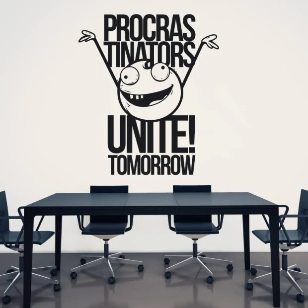 Painting template 02X 04 for procrastinators, featuring a bright office design with minimalist walls.