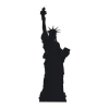 Painting template 02X 05 Statue of Liberty 1897 - Graphic design. Woman with a crown holding a torch.