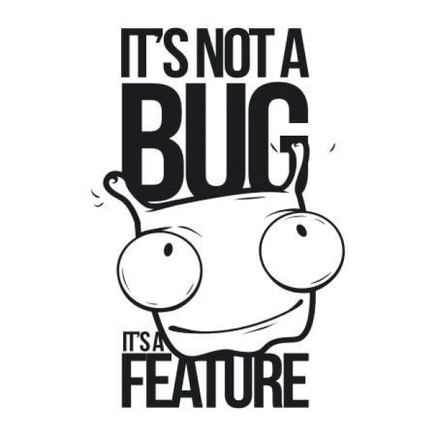Painting template 02X 22 its not a bug its a feature 1910 - Graphic design featuring a large snail figure.