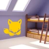 Painting template 02X 07 fox 1923 - Decor in a children\'s room. Purple walls, bunk beds.